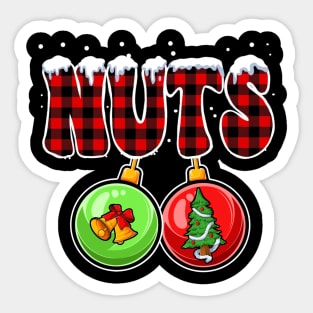 Chest Nuts Christmas Matching Couple Chestnuts Sticker